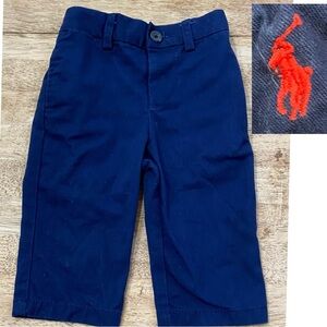 Ralph Lauren Infant Sz 6 mo Navy Polo‎ Chino Pants